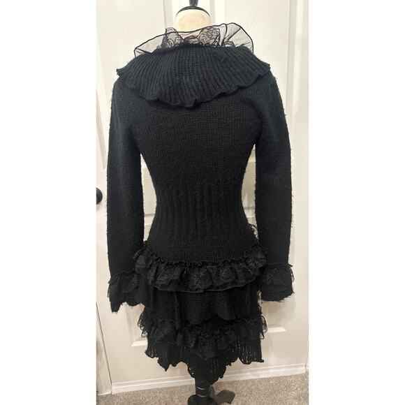Carmen by Dance in Brazil Victorian Gothic Witchy Open Front Knit Sweater, OSFM - Picture 9 of 12